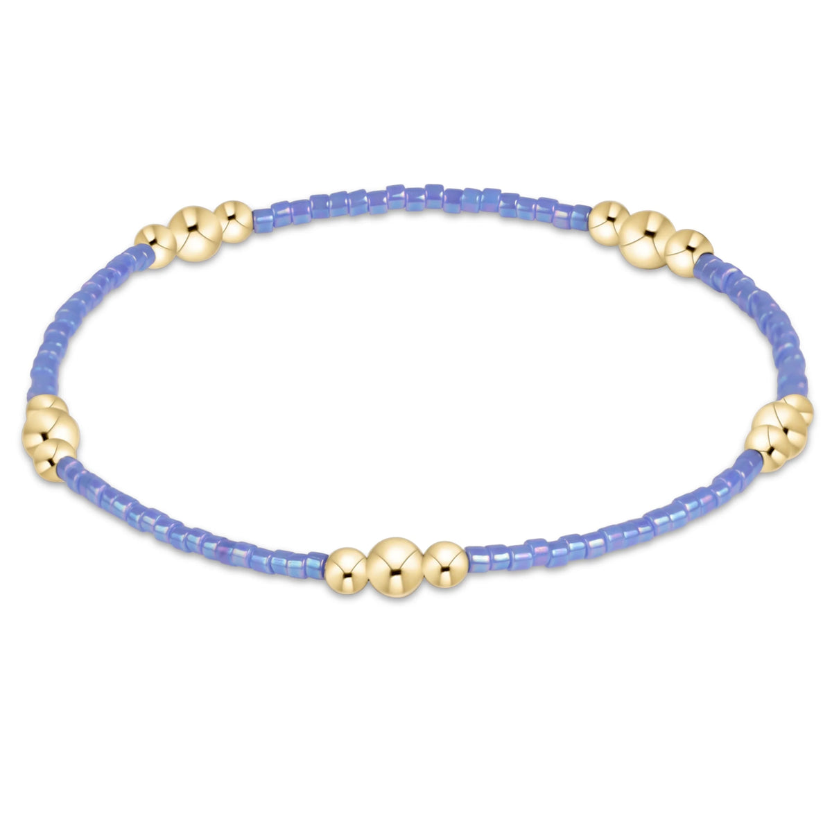 Hope Purpose Gold Bracelet Bright Blue