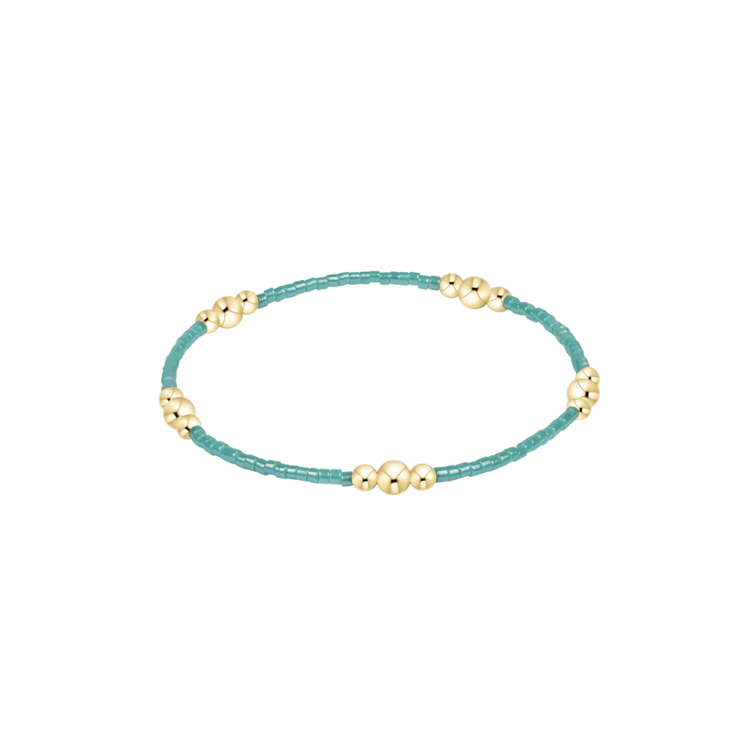 Hope Purpose Gold Bracelet Sea Glass