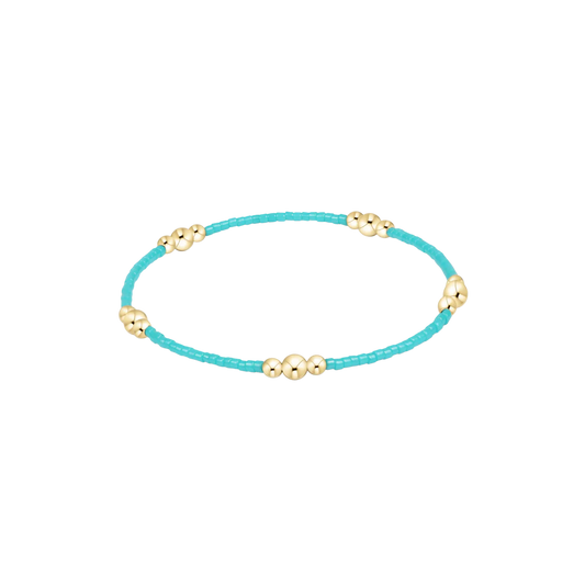 Hope Purpose Gold Bracelet Turquoise