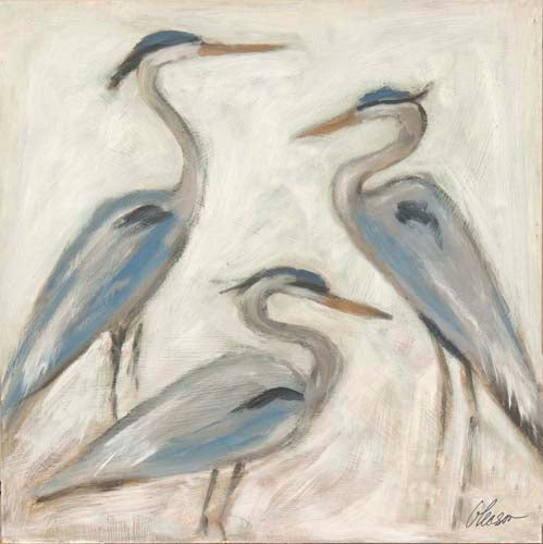 Blue Herons 24x24