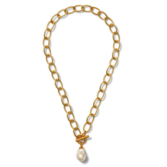 Baroque Pearl Toggle Necklace