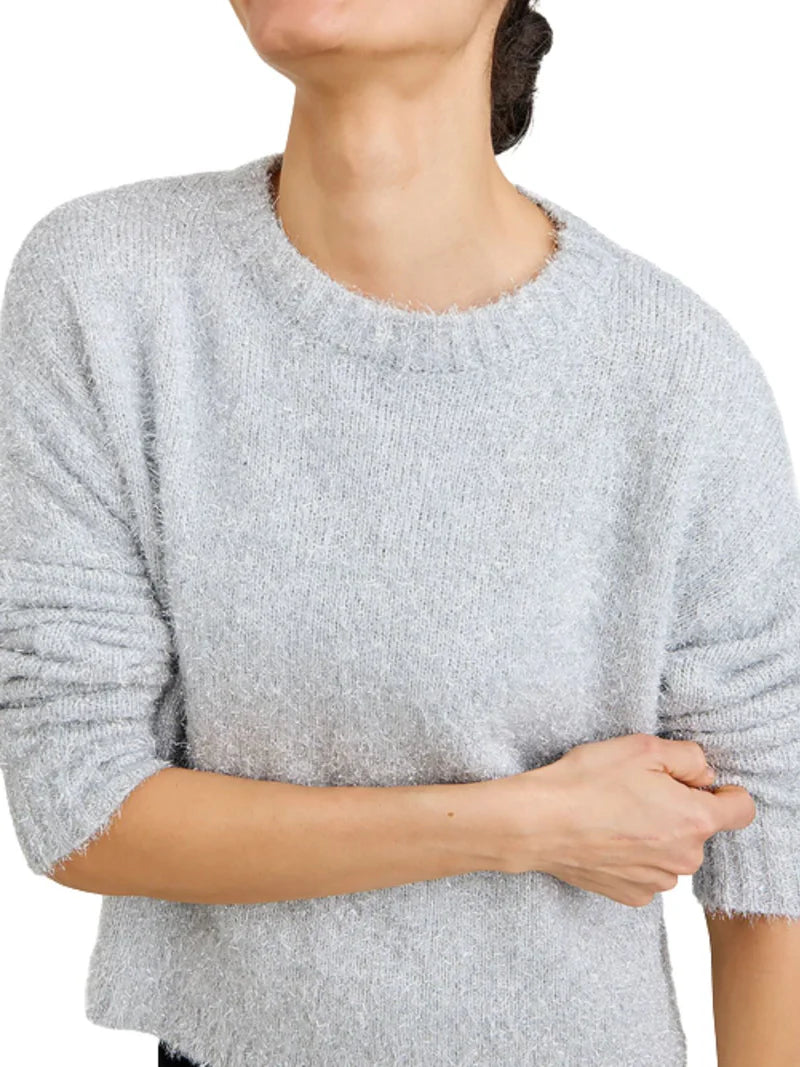Slouchy Sweater Silver Shimmer