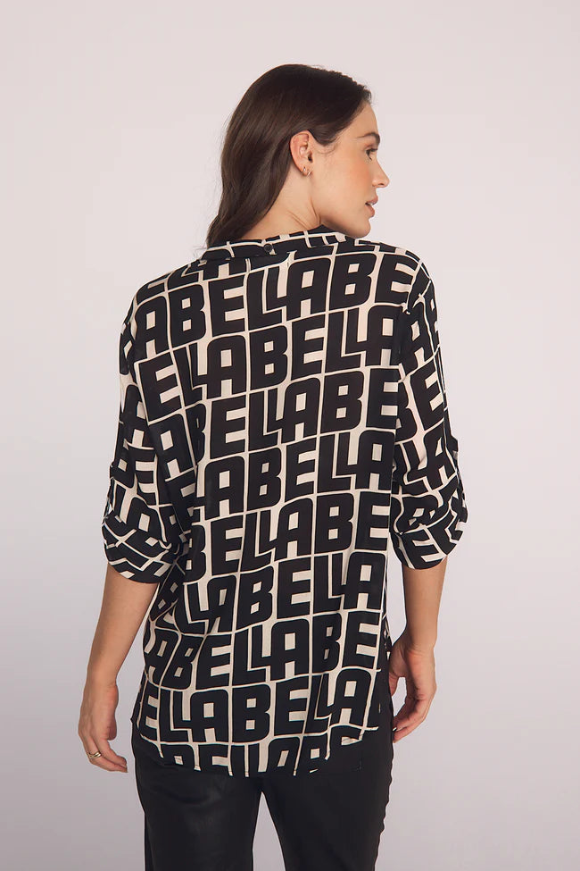 Capri Button Down Bella Print