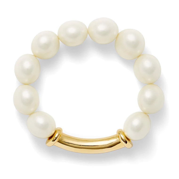 Med Pearl Stretch Bracelet