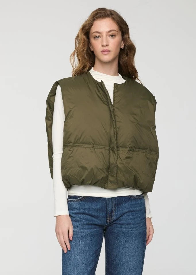 Catarina Nylon Puffer Vest Ivy