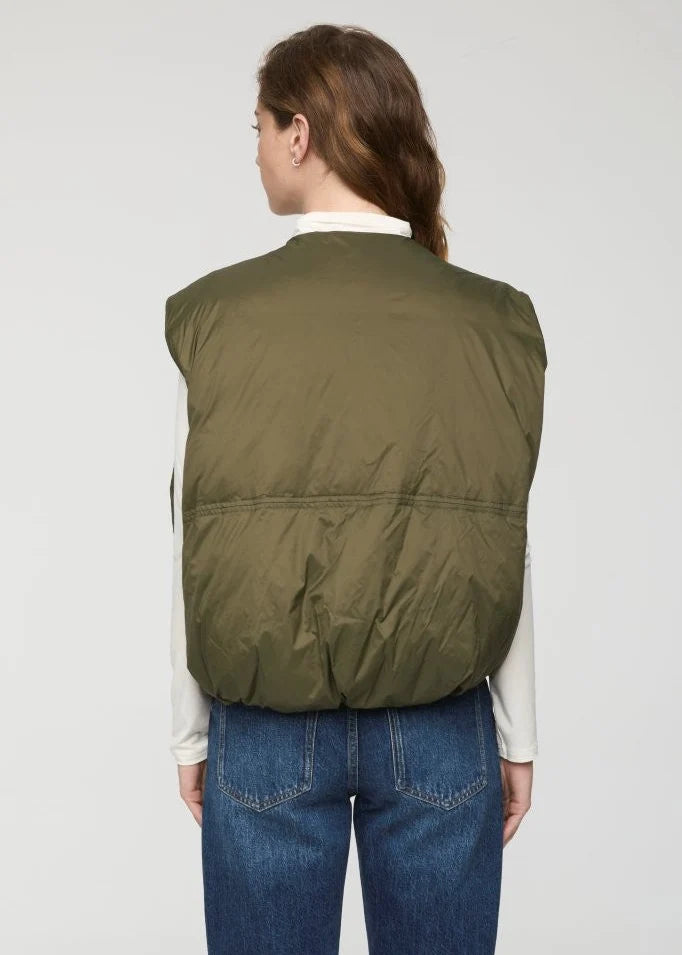 Catarina Nylon Puffer Vest Ivy