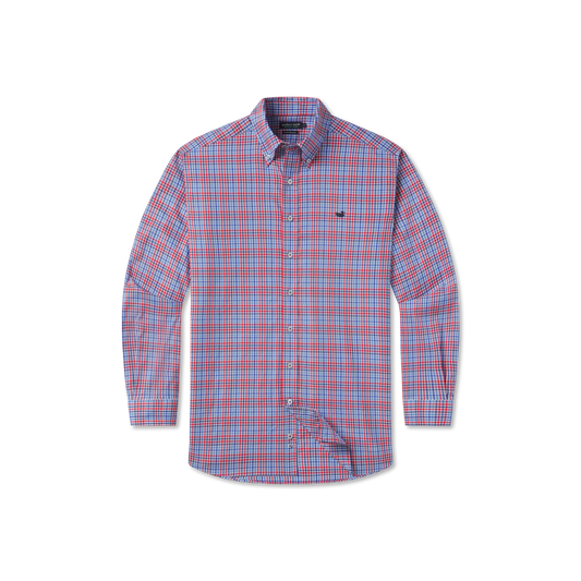 Blount Performance Dress Shirt Red/Navy