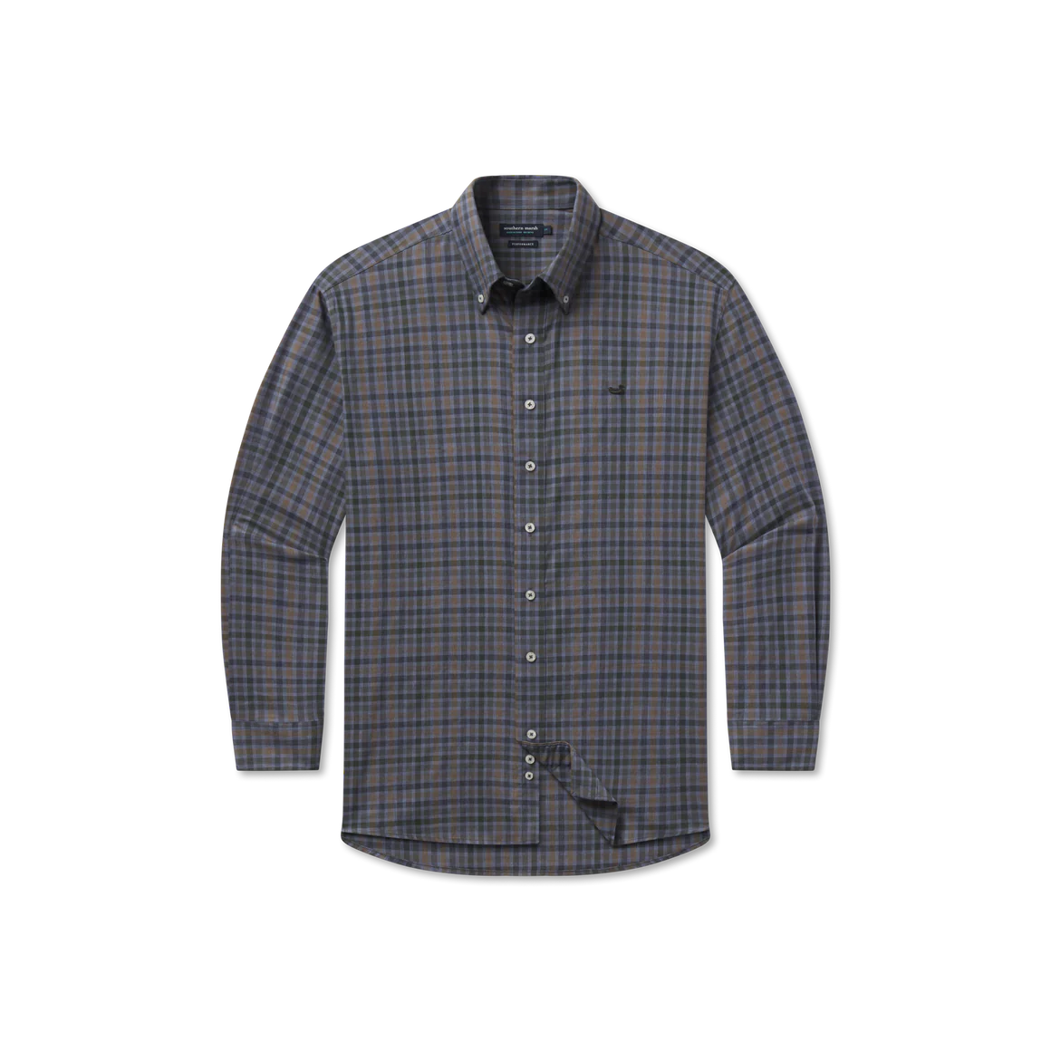 Brantley Performance Dress Shirt Slate & Navy