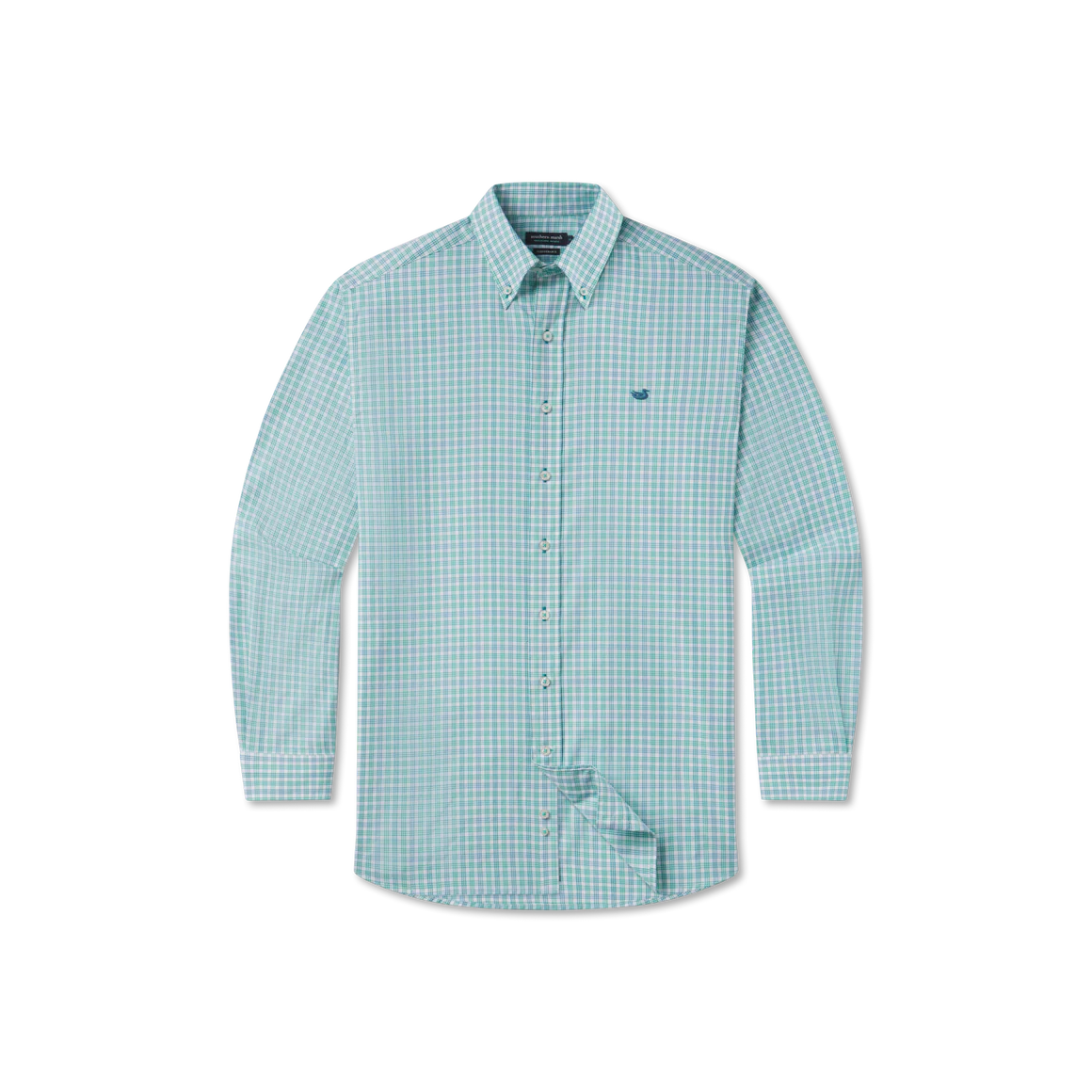 Odessa Performance Dress Shirt Green/Teal