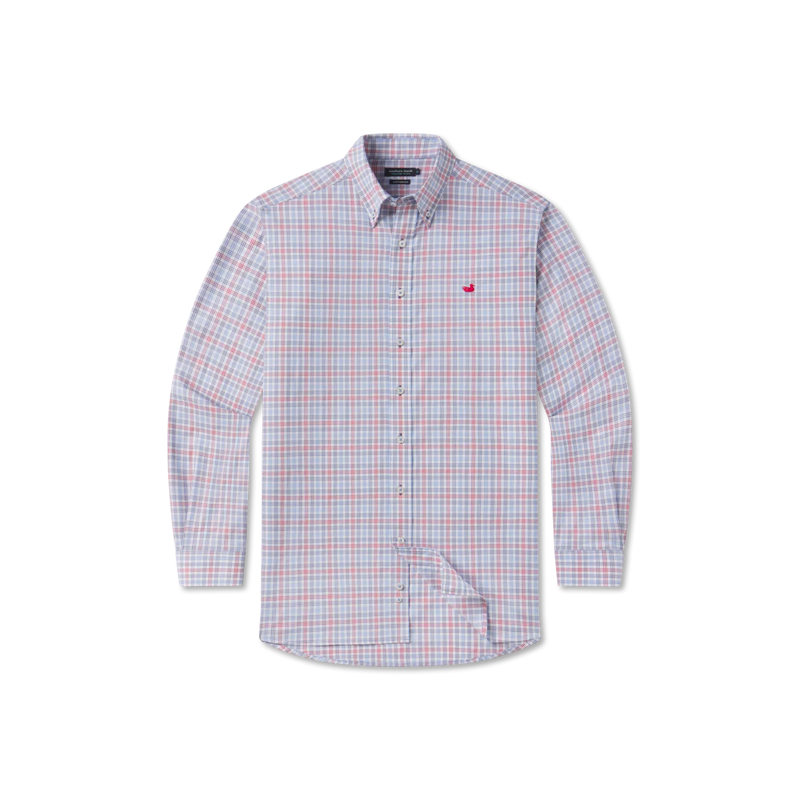 Odessa Performance Dress Shirt Navy/Red