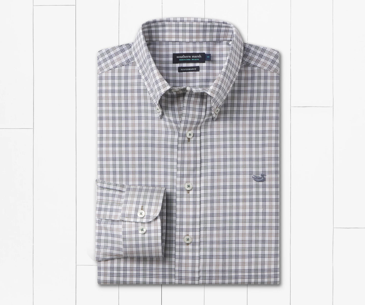 Odessa Dress Shirt Navy/Sage