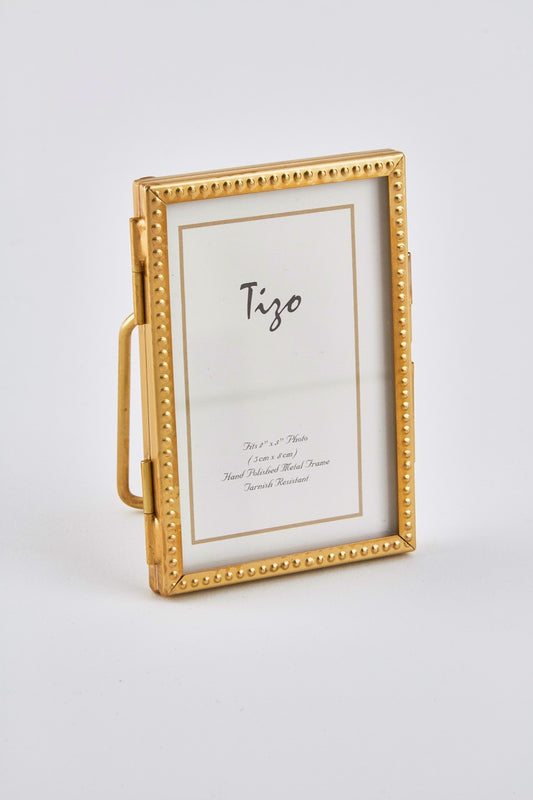 Brass Beaded Photo Frame