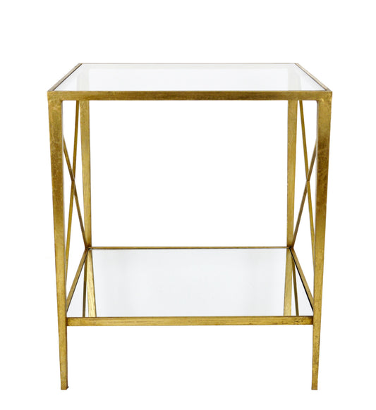 Gold End Table