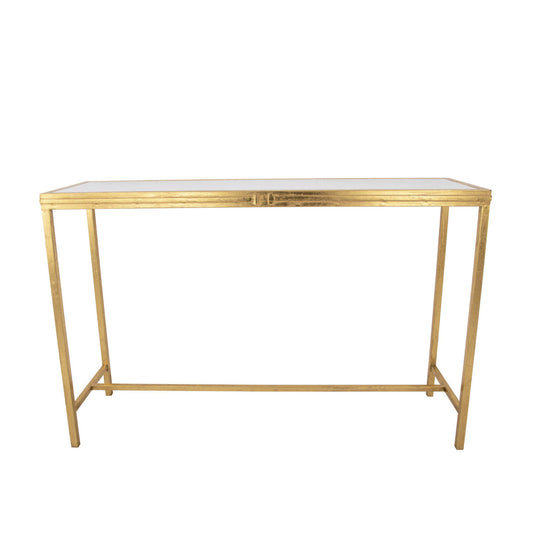 Stone Top Gold Console Table