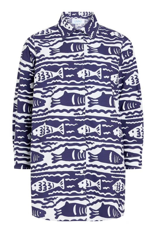 Cabana Coverup Fish Print