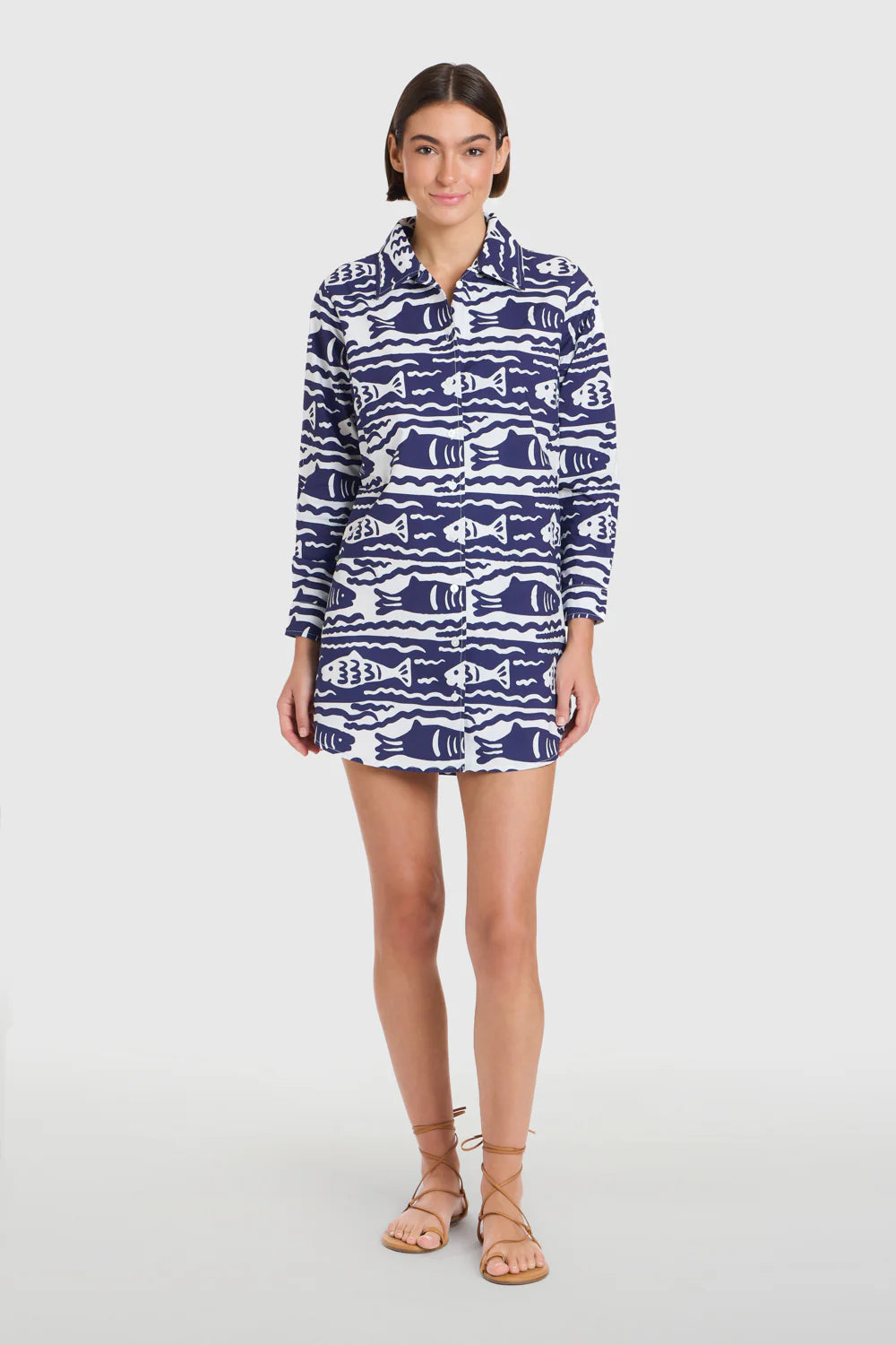 Cabana Coverup Fish Print