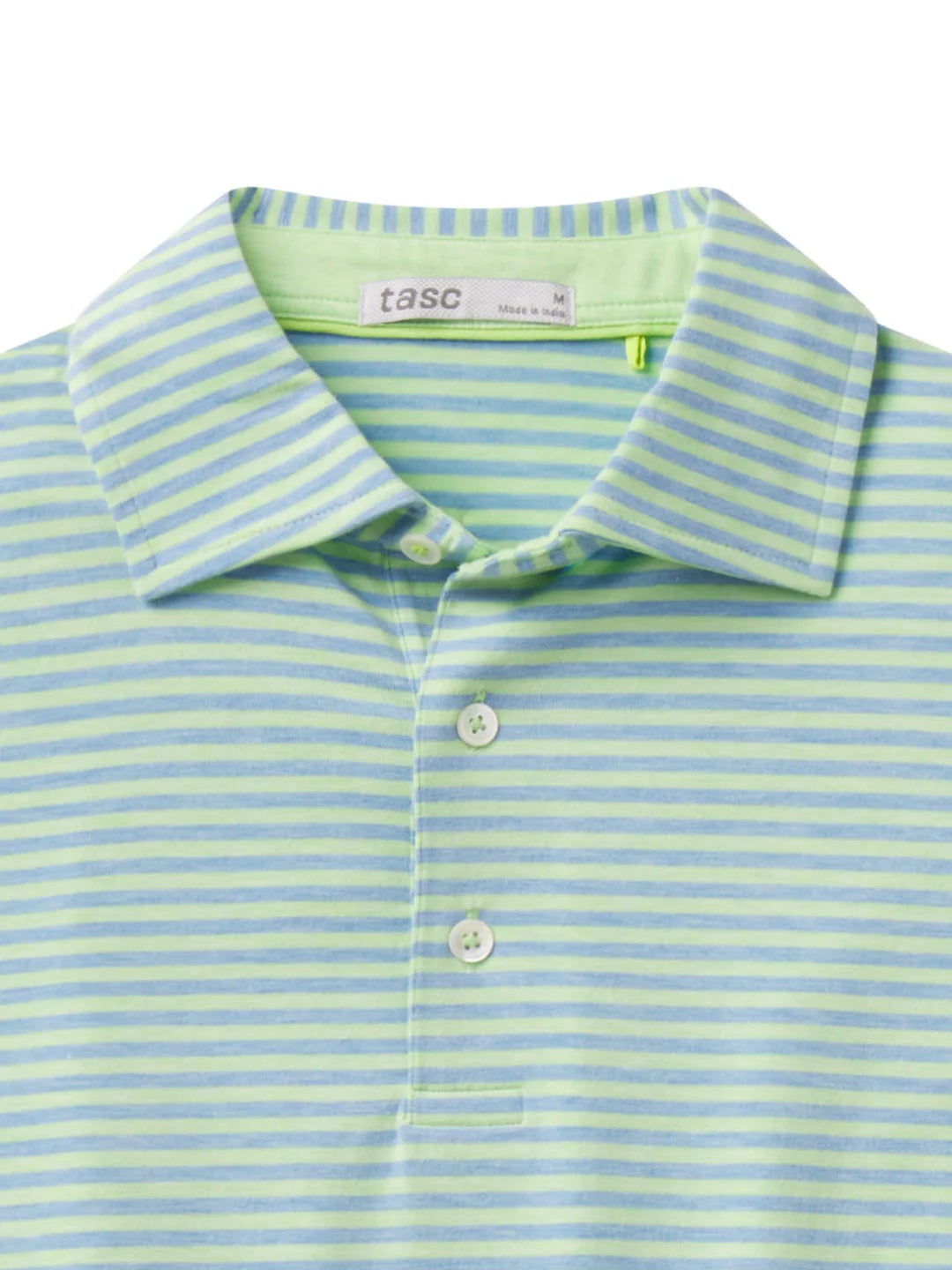 Cloud Polo Air Stripe Kiwi Heather & Polar Heather