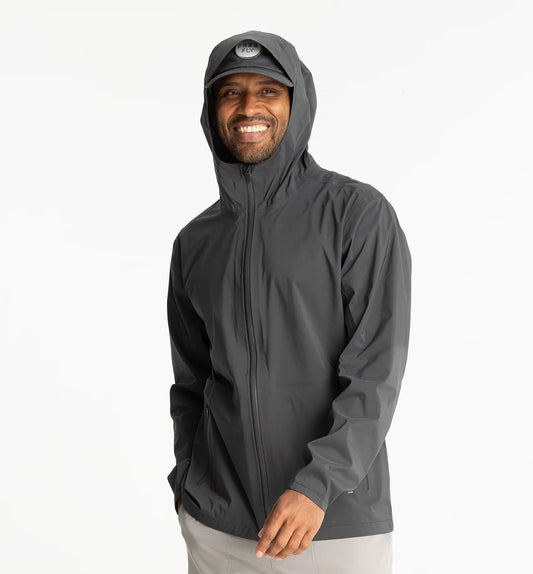 Men's Cloudshield Rain Jacket Black Sand