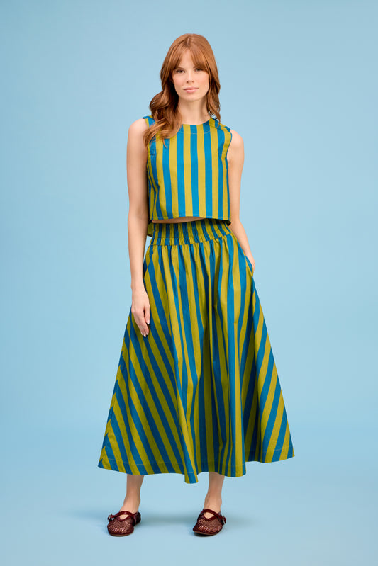 Crop Top Citron Stripe