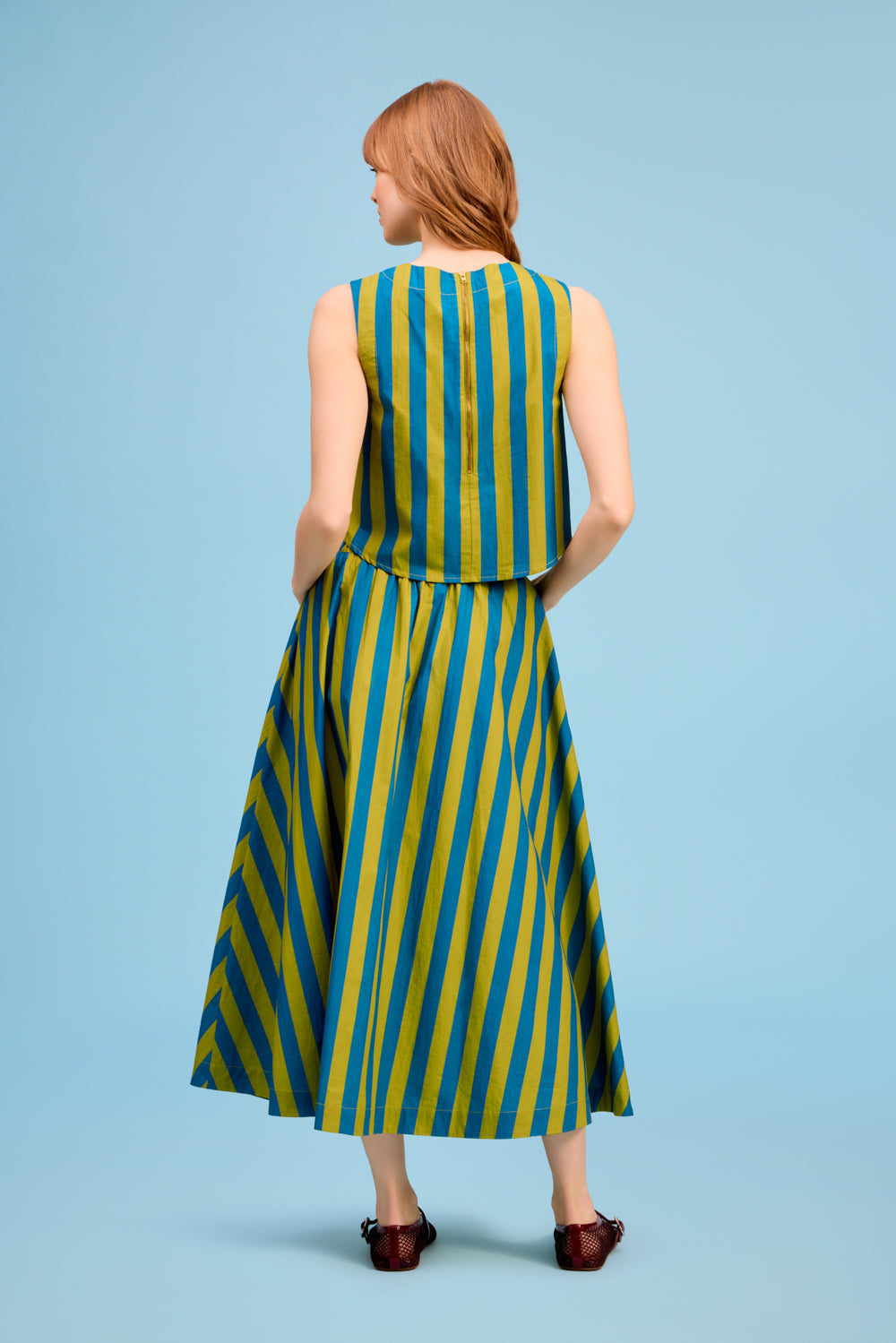 Crop Top Citron Stripe