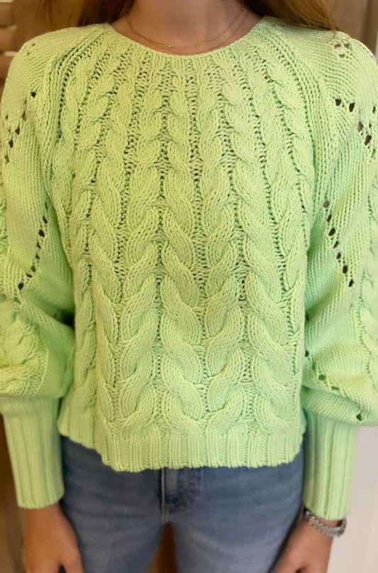 Sandre Pullover Light Green