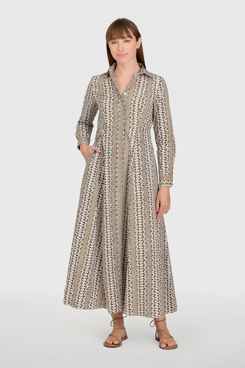 Classic Shirt Dress Driftwood