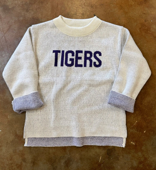 Kids Tigers Everyday Relaxed Sweater Purple