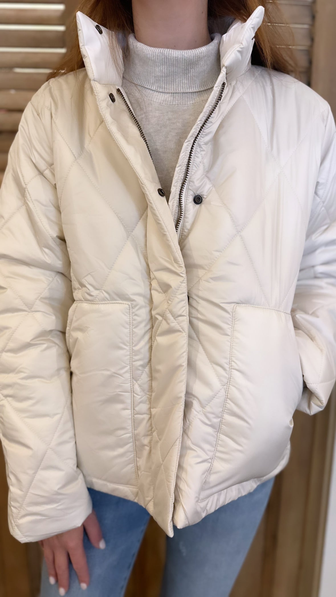 Shirttail Zip Jacket Opal