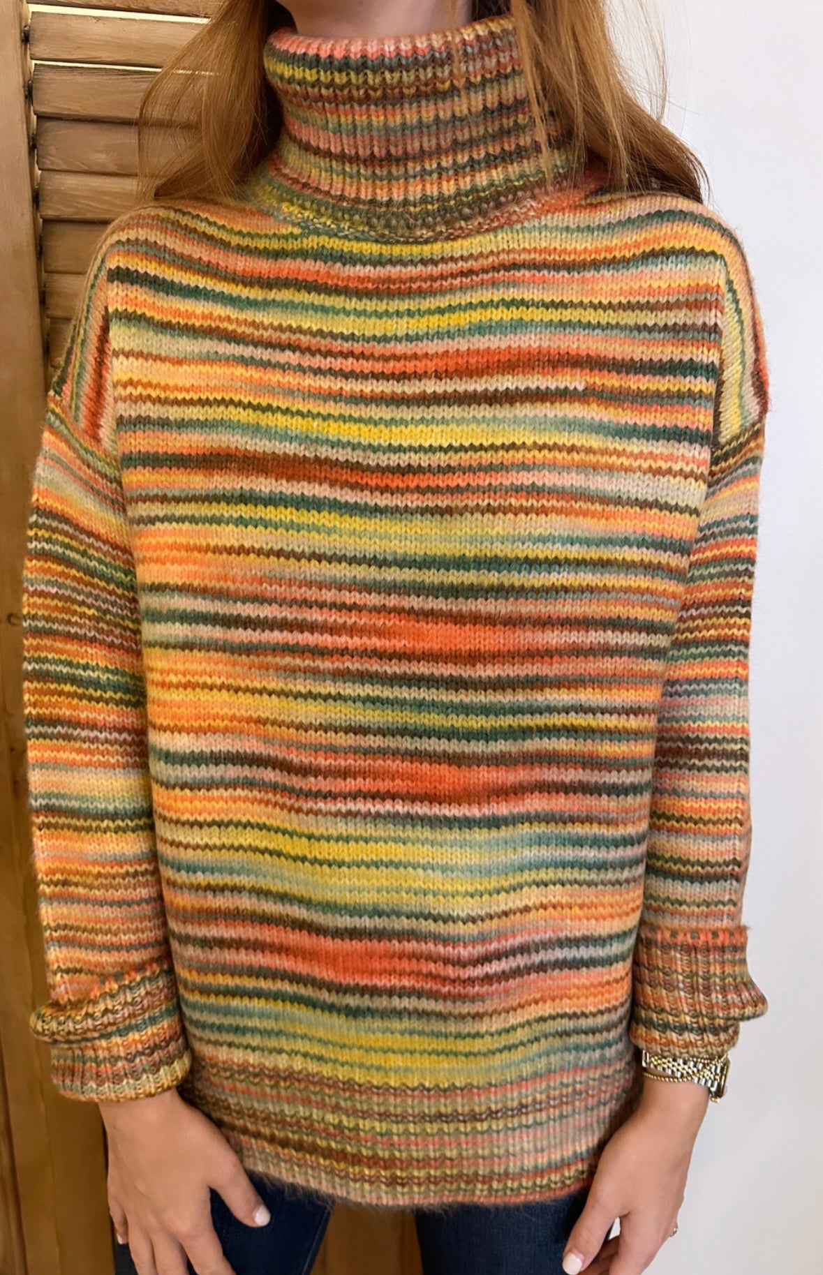 Sharon Sweater Orange Multi