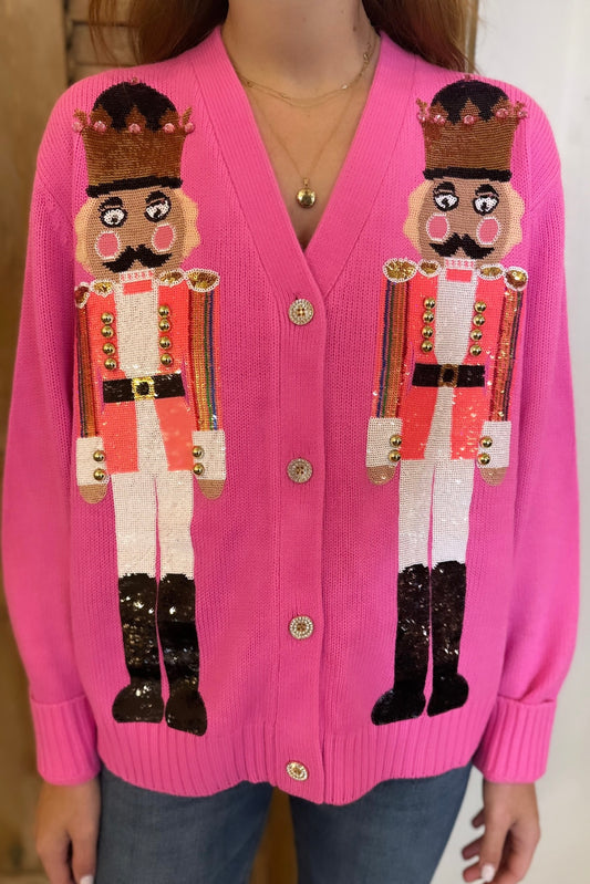 Pink Nutcracker Cardigan