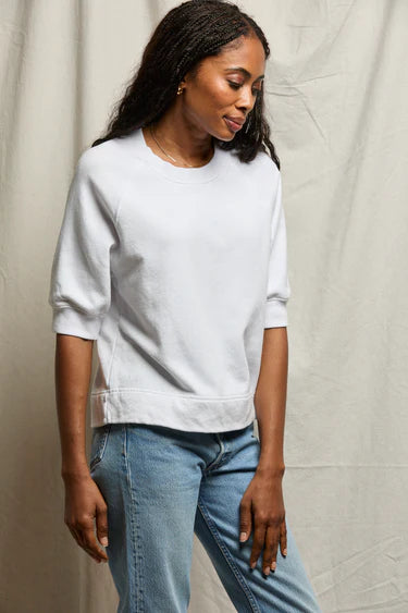 French Terry SS Raglan Sweatshirt White