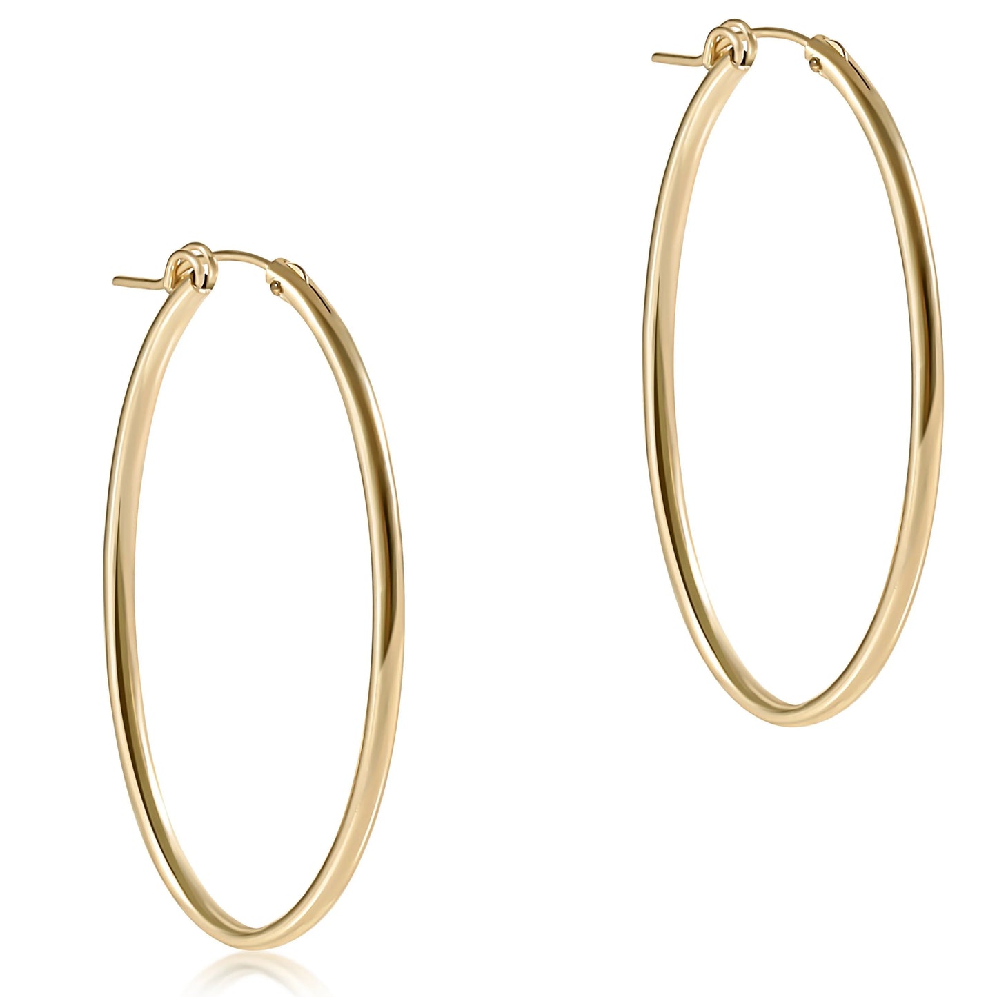 Oval Gold 2" Hoop Smooth