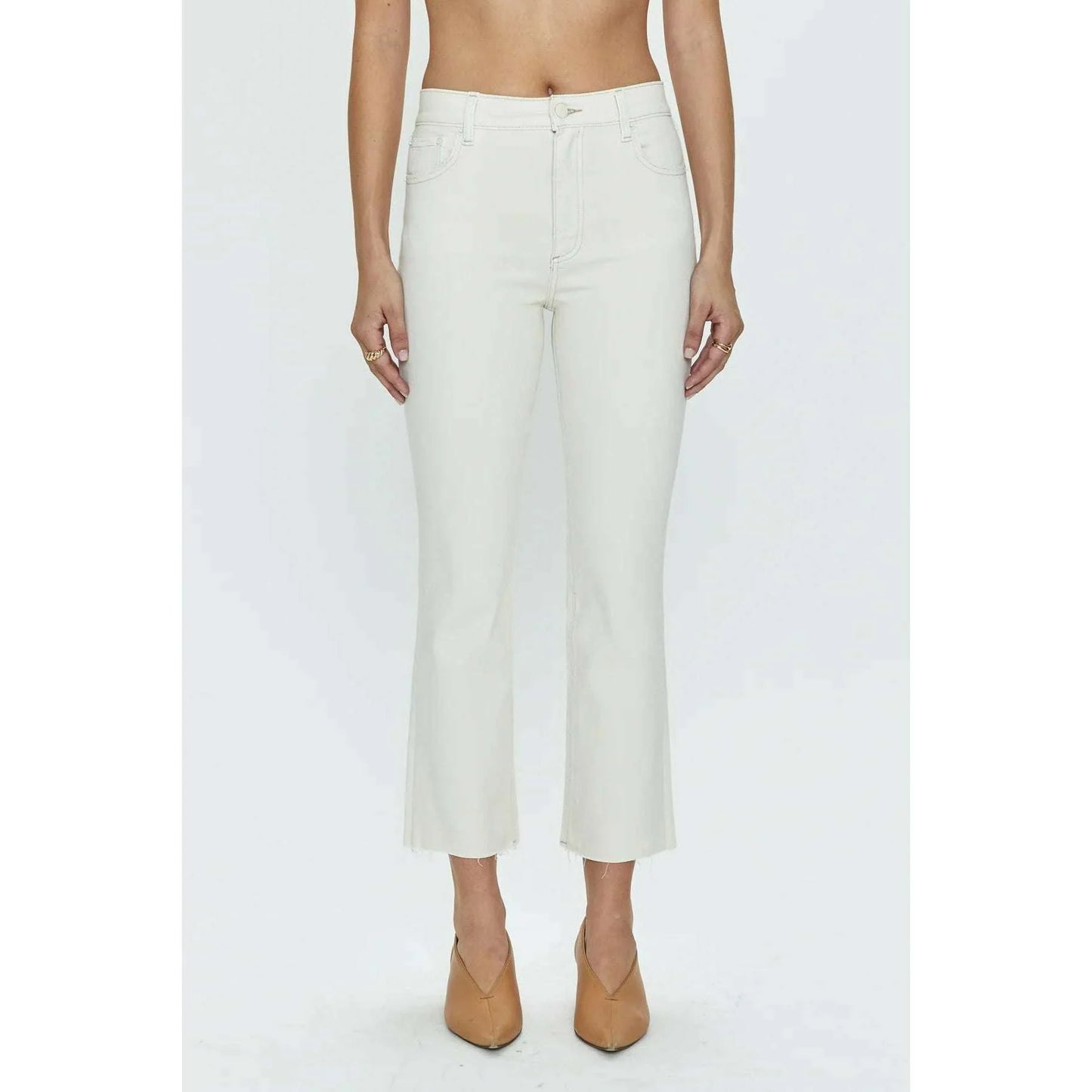 Lennon High Rise Crop Boot Sand Stone