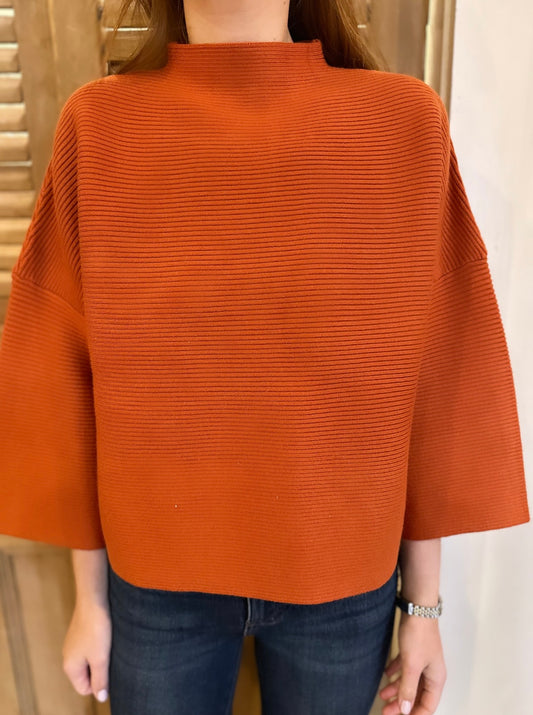 Not Your Causal Top Spicy Orange