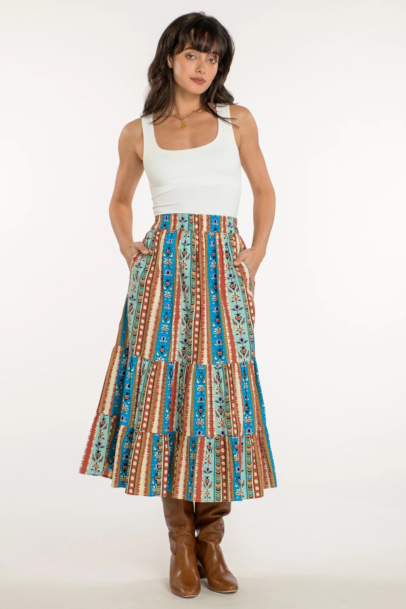 Surrey Skirt Serape Stripe