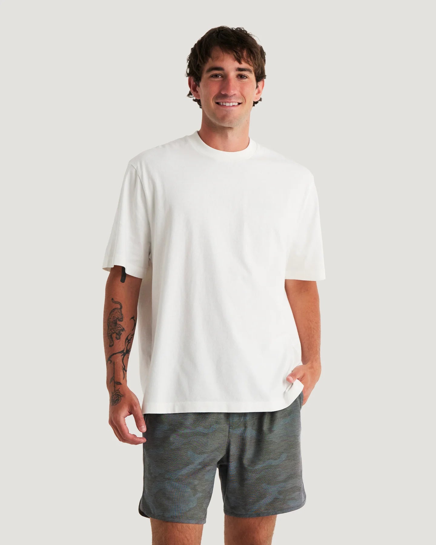 Men's Heavyweight Cotton Relaxed Tee Bone