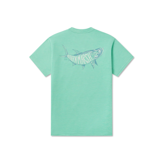 FIELDTEC Heathered Tee Tarpon Antigua Blue