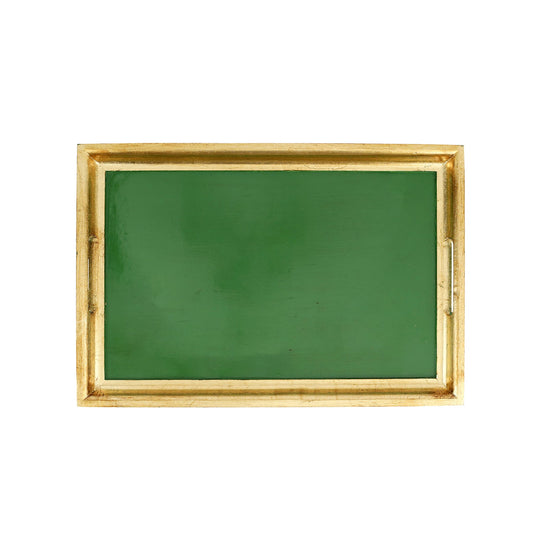 Florentine Green/Gold Medium Rectangular Tray
