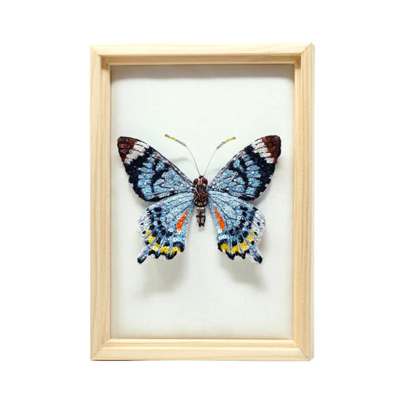 Fluted Swallowtail Beaded Art