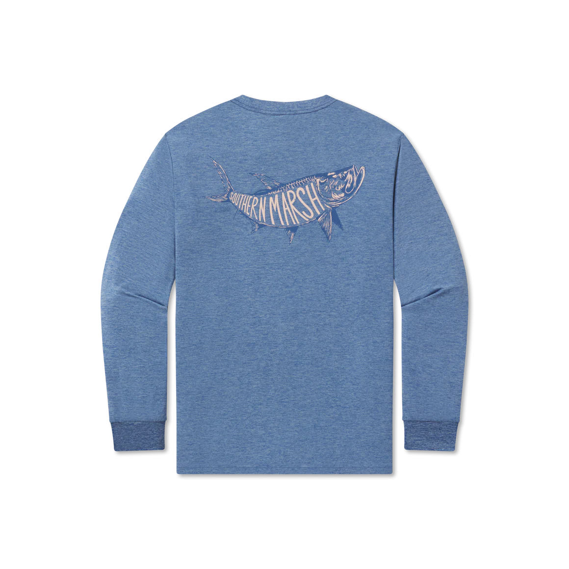 LS FIELDTEC Heathered Tee Tarpon Oxford Blue