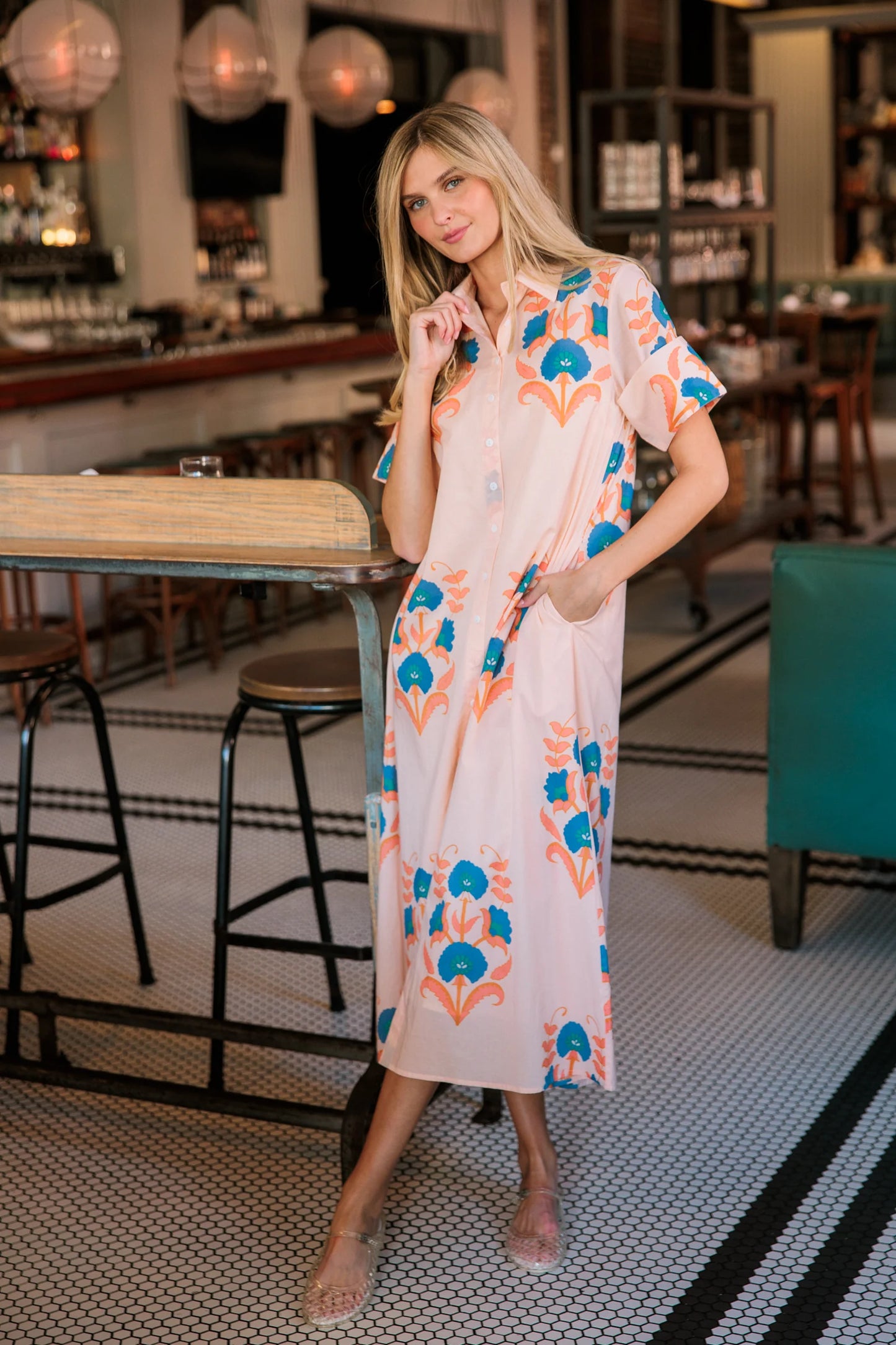 Gibbons Dress Pink Sands