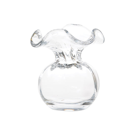 Hibiscus Clear Bud Vase