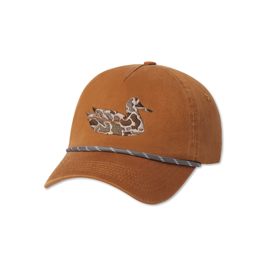 Ensenada Rope Hat Camo Duck Burnt Orange