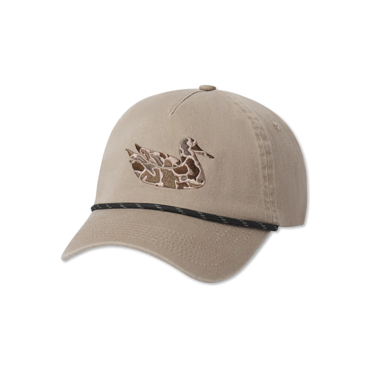 Ensenada Rope Hat Burnt Taupe Camo Duck