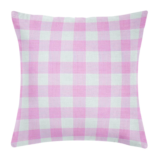 Gingham Pink 22x22