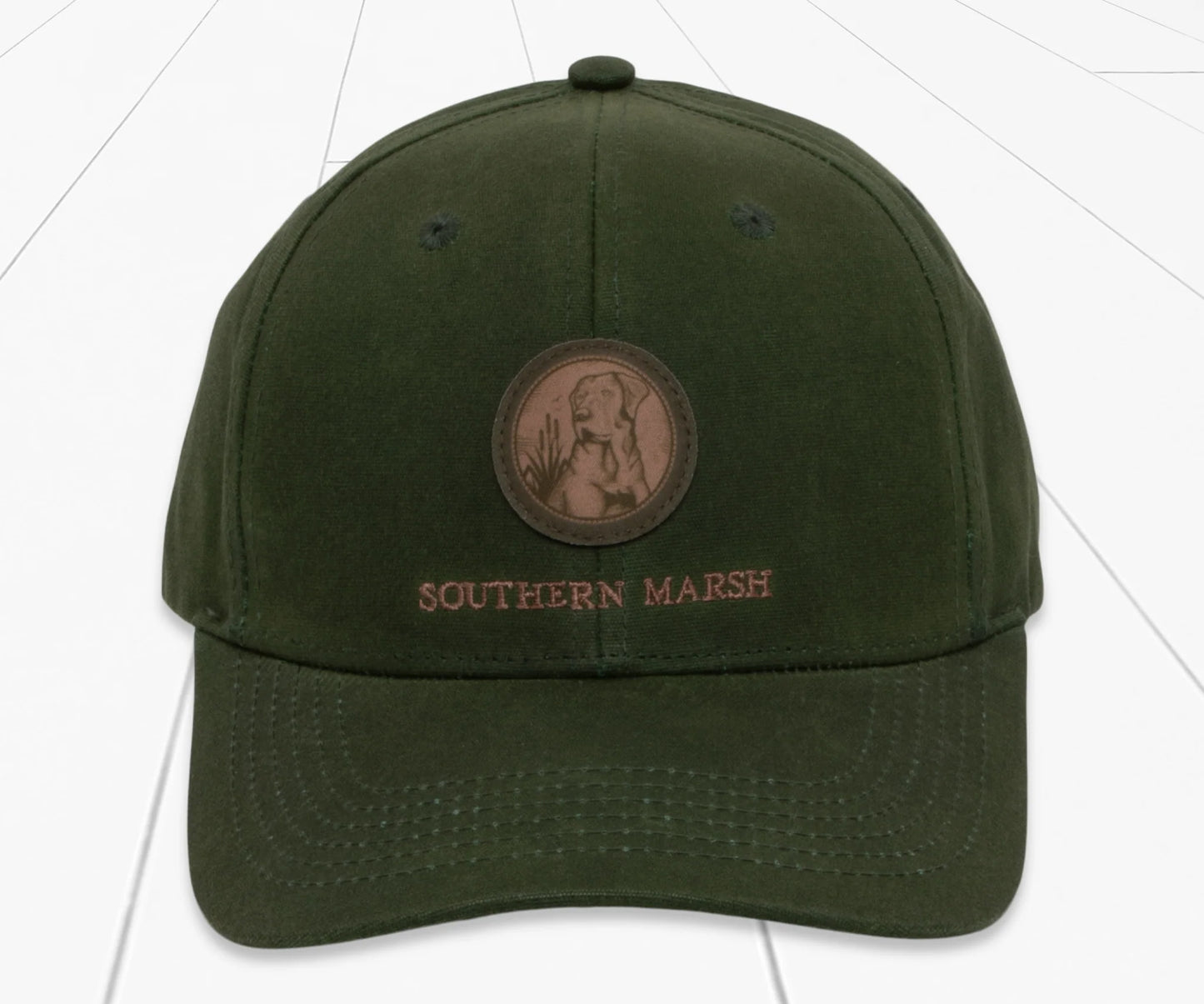 Vintage Wax Hat Engraved Dark Green