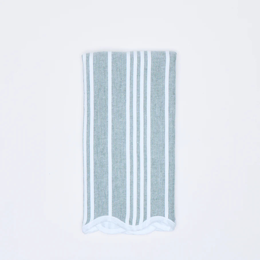 Kitchen Towel Hunter Green Stripe