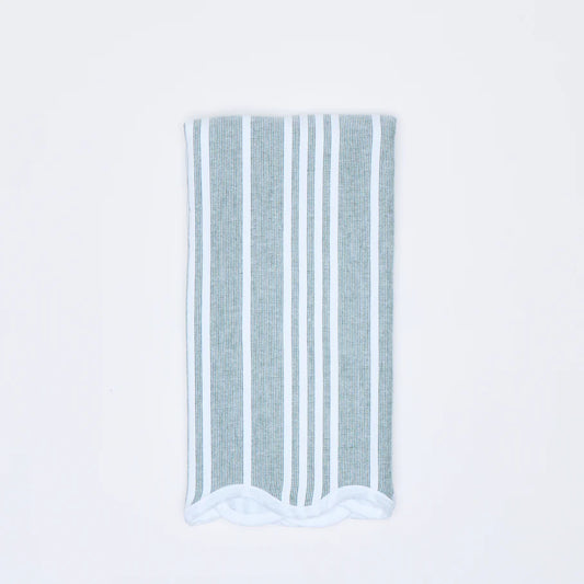Kitchen Towel Hunter Green Stripe