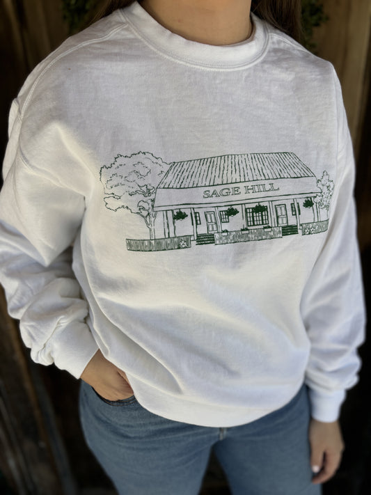 SH BUILDING SWEATSHIRT WHITE