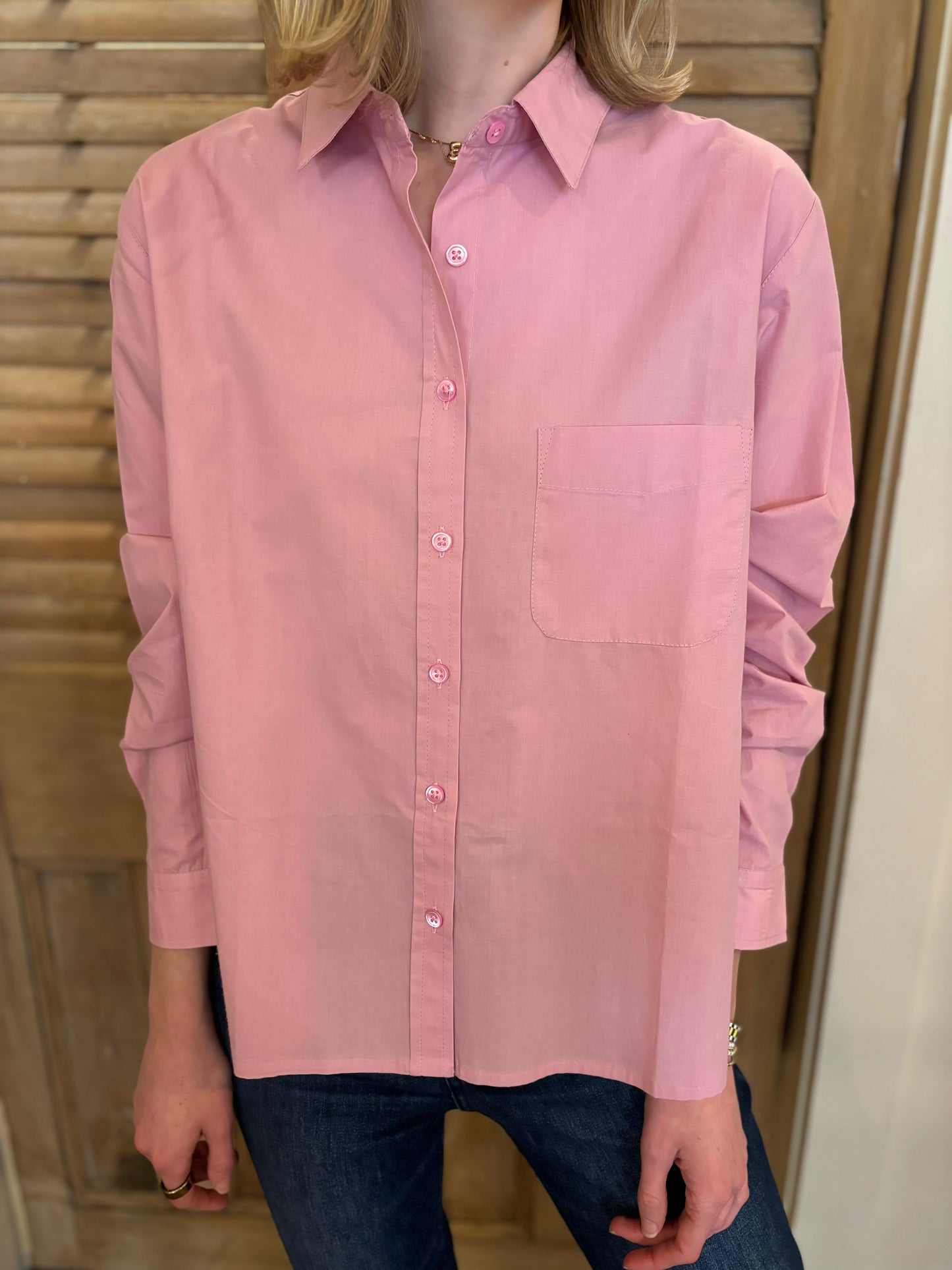 Poplin Button Down Taffy